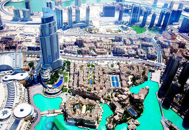 Luftbild von Dubai