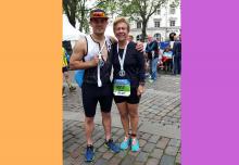 Granny Carmela beim Triathlon